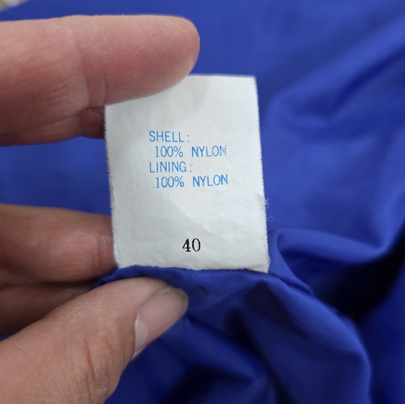 Vintage 80s 90s Columbia Teal and Blue Lightweight Zip Up Jacket Mens Medium - Picture 6 of 16